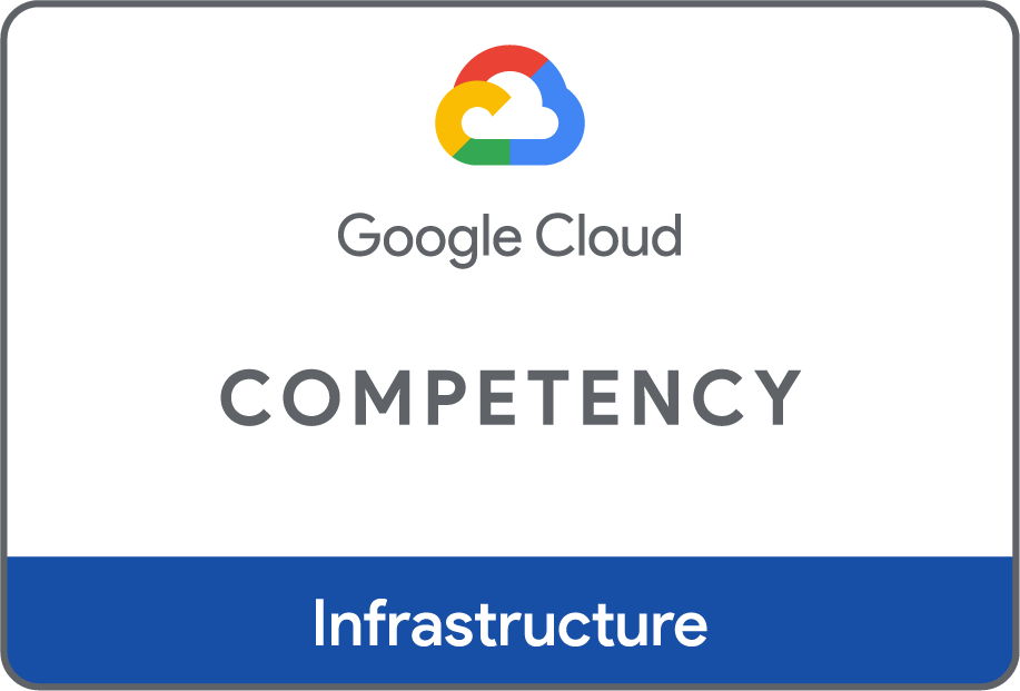 Google Cloud Infrastructure コンピテンシーバッジ